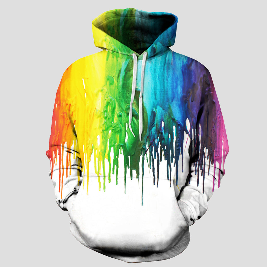 Full Size Printed Drawstring Hoodie with Pockets (S/M, L/XL, 2XL/3XL)