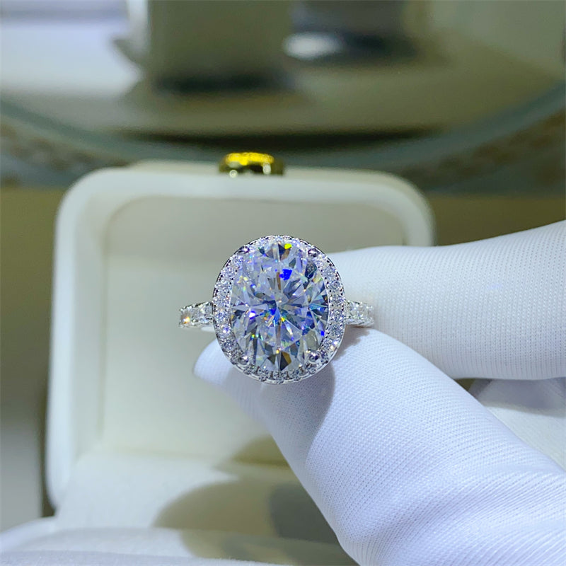 5 Carat Moissanite Diamond Engagement or Cocktail Ring (6-9)